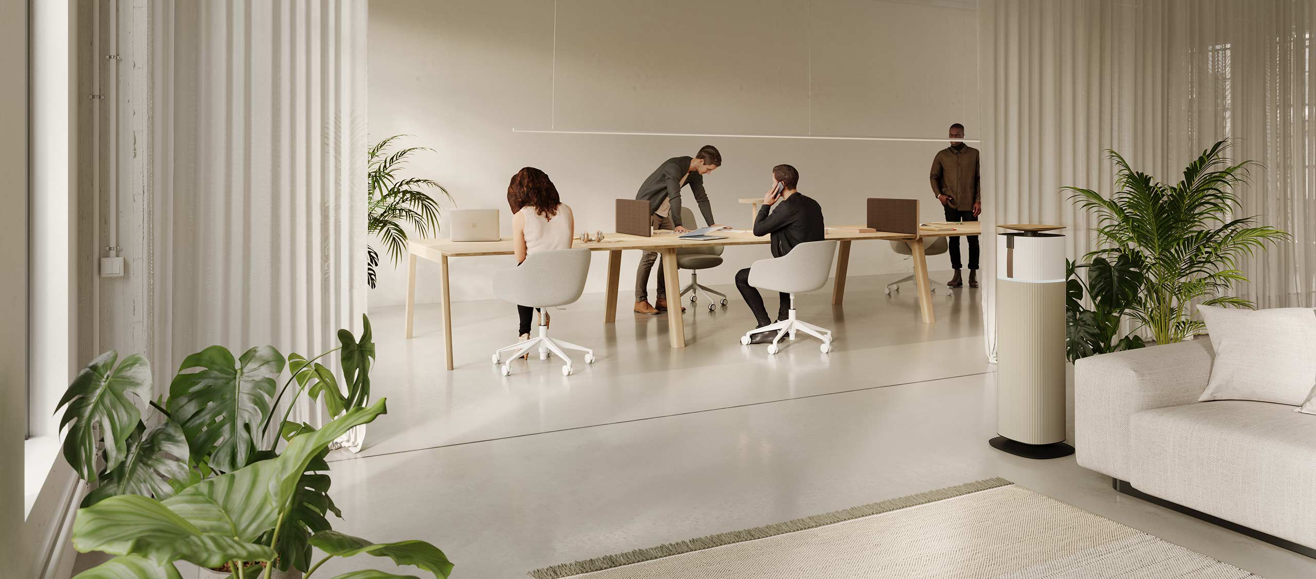Purificateur d'air dans les Entreprises, les bureaux et Open Space -  GreenReso - Transforming Indoor Environments